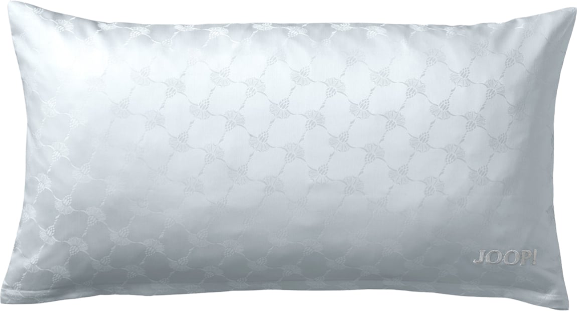 Poszewka na poduszkę Cornflower 40 x 80 cm srebrna z bawełny satynowej