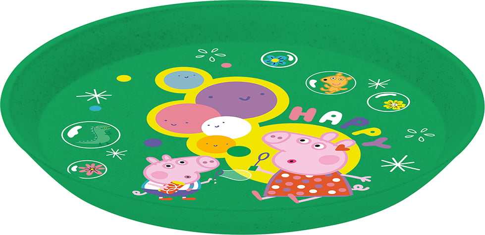 Talerz dziecięcy Connect Świnka Peppa 20 5 cm zielony