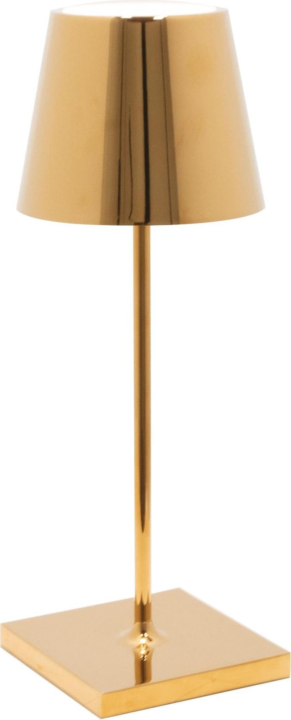 Lampa stołowa Poldina Mini 30 cm metaliczna złota