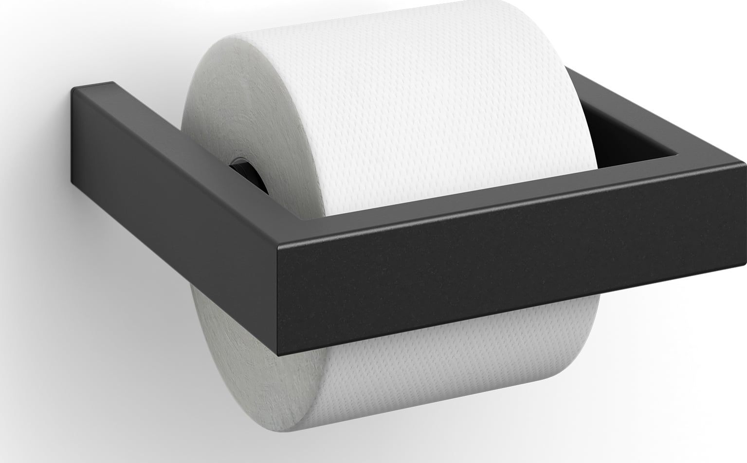 Uchwyt na papier toaletowy Linea 15 cm czarny