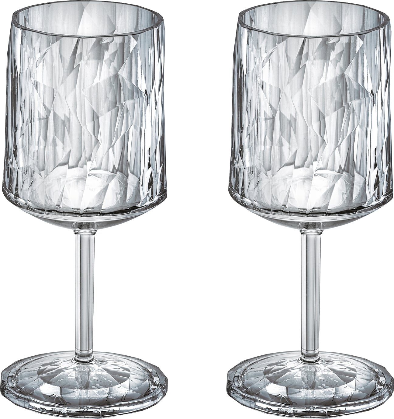 Kieliszki do wina z tworzywa Club No. 9 Tritan 200 ml jasnoszare 2 szt.
