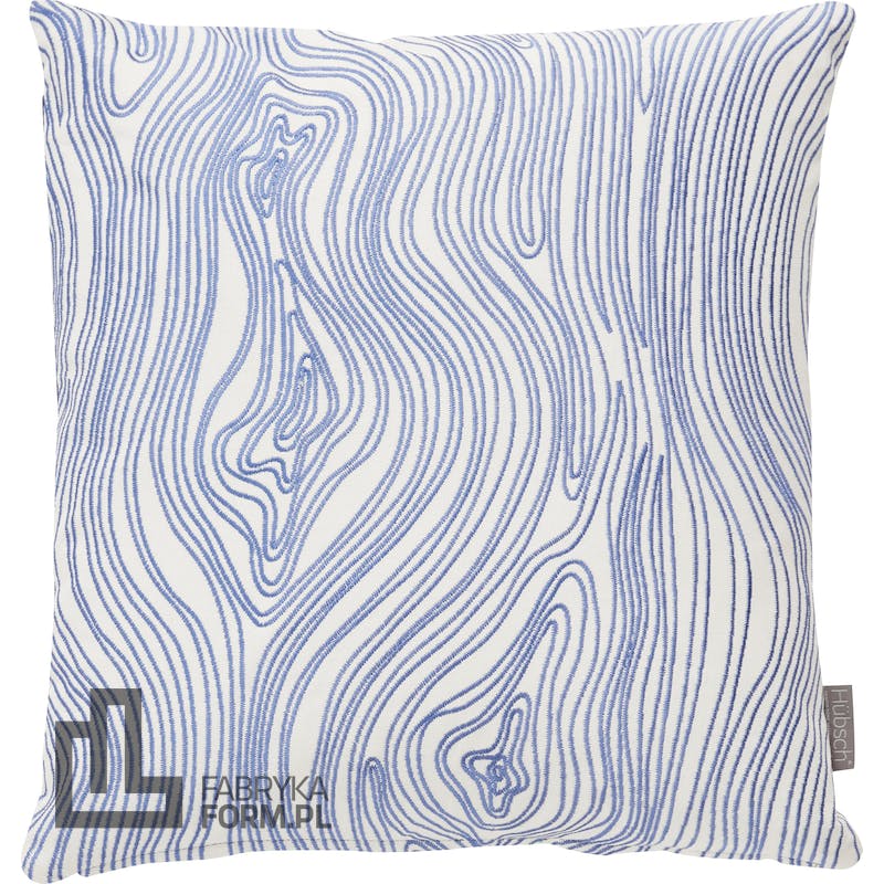 Poduszka hübsch niebieska w abstrakcyjne wzory na raty