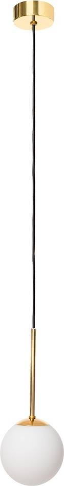 Lampa wisząca Lamia złota z czarnym przewodem