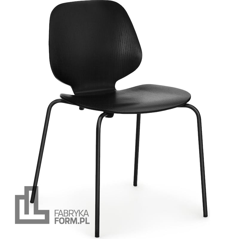 Krzesło My Chair na stalowych czarnych nogach