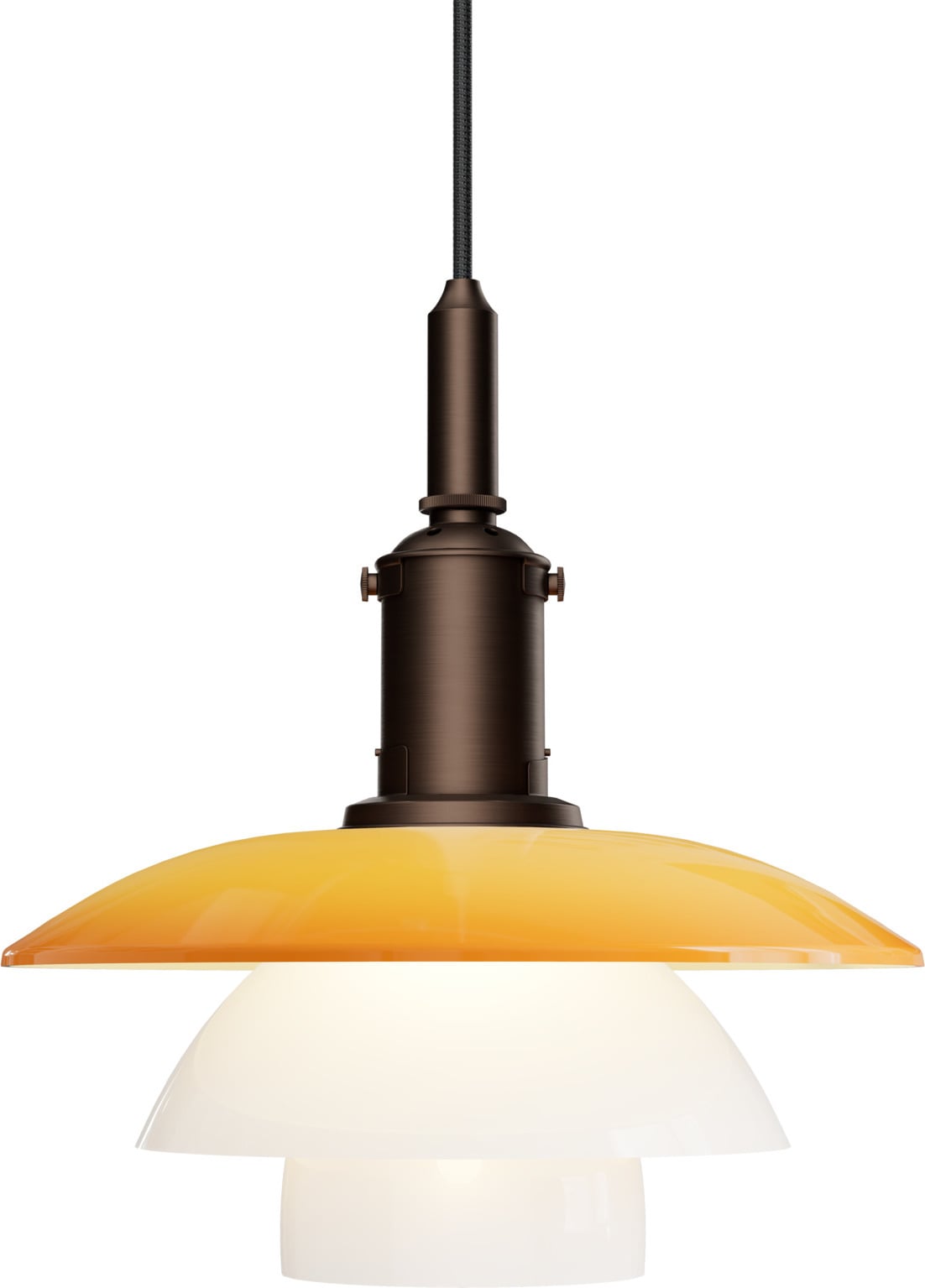 Lampa wisząca PH 3/3 Centenary bursztynowa