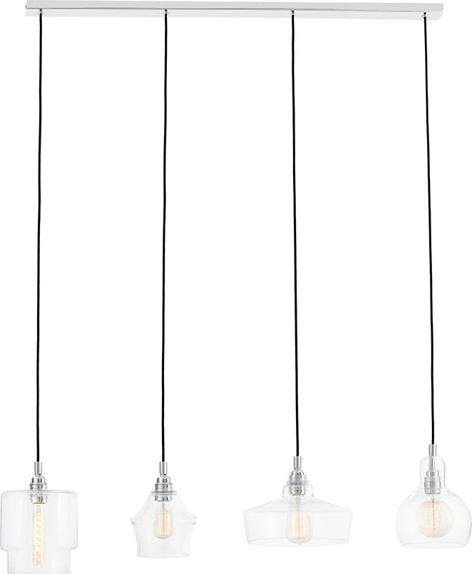 Lampa wisząca Longis 4 listwa chrom