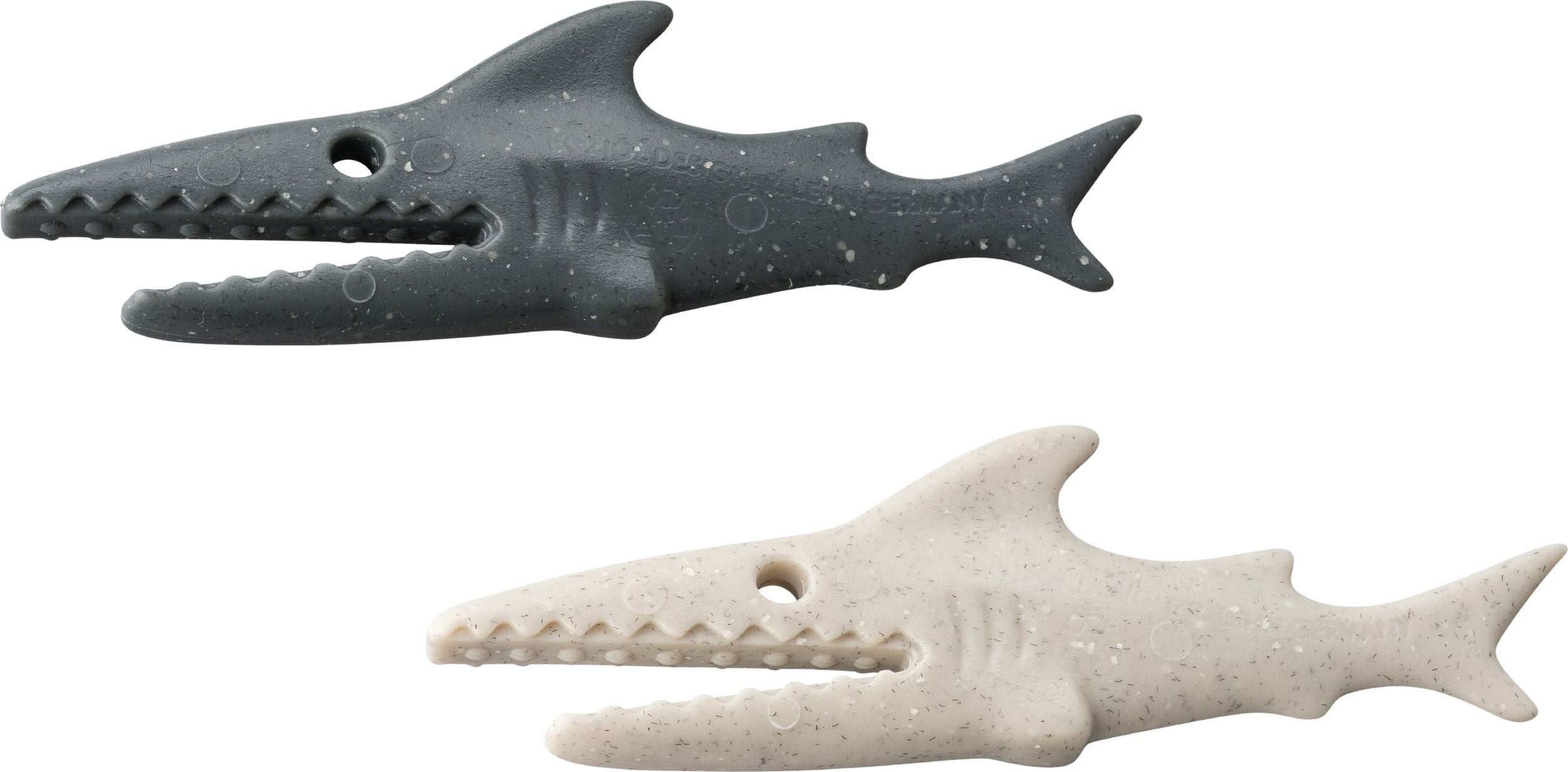 Spinacze do torebek z żywnością Sharky Recycled szare i beżowe 20 szt.