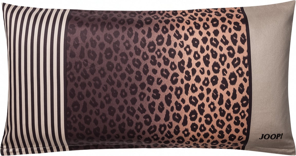 Poszewka na poduszkę Leo 40 x 80 cm taupe z bawełny satynowej