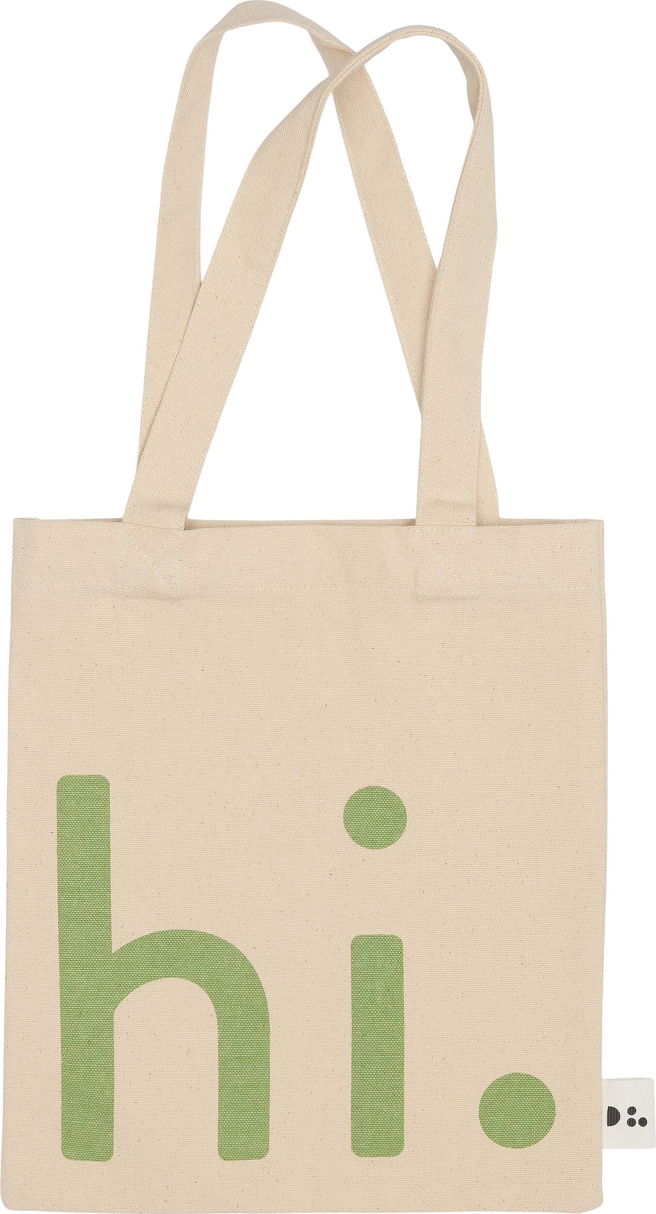 Torba uniwersalna Design Letters Hi mała beżowo-zielona