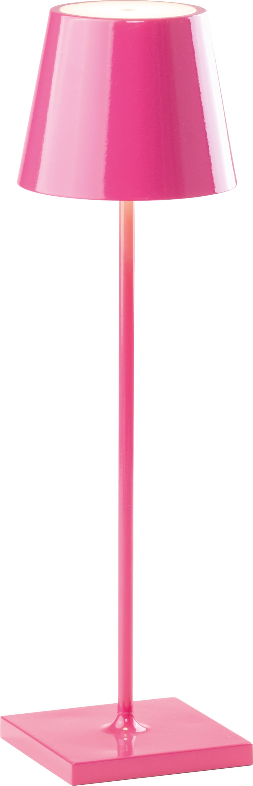 Lampa stołowa Poldina Glossy 38 cm różowa
