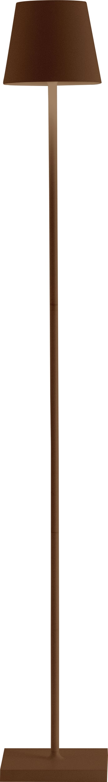 Lampa stojąca Poldina brązowa z regulowaną wysokością