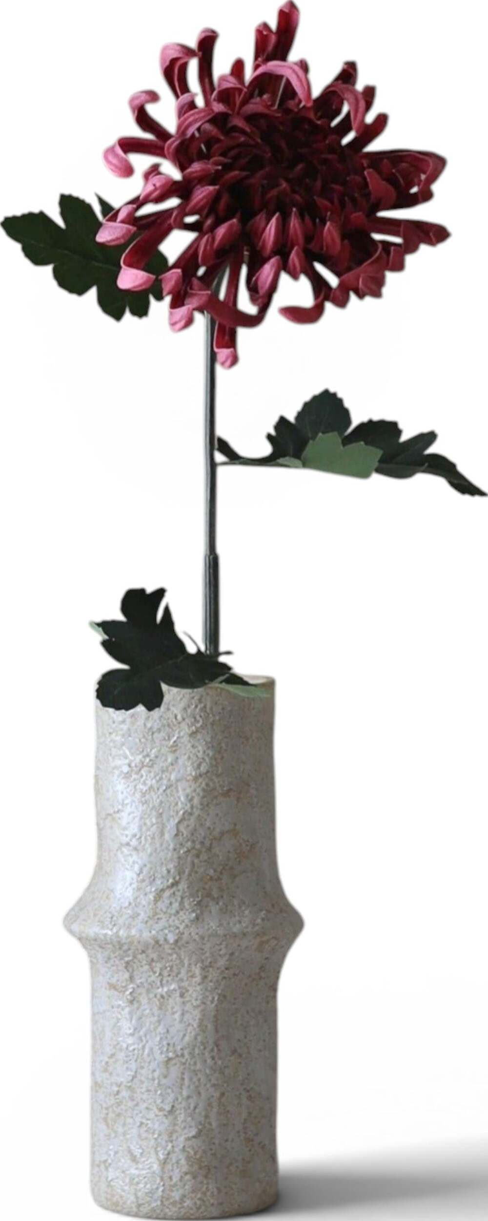 Kwiat sztuczny Botane chryzantema 77 cm ciemnoczerwona