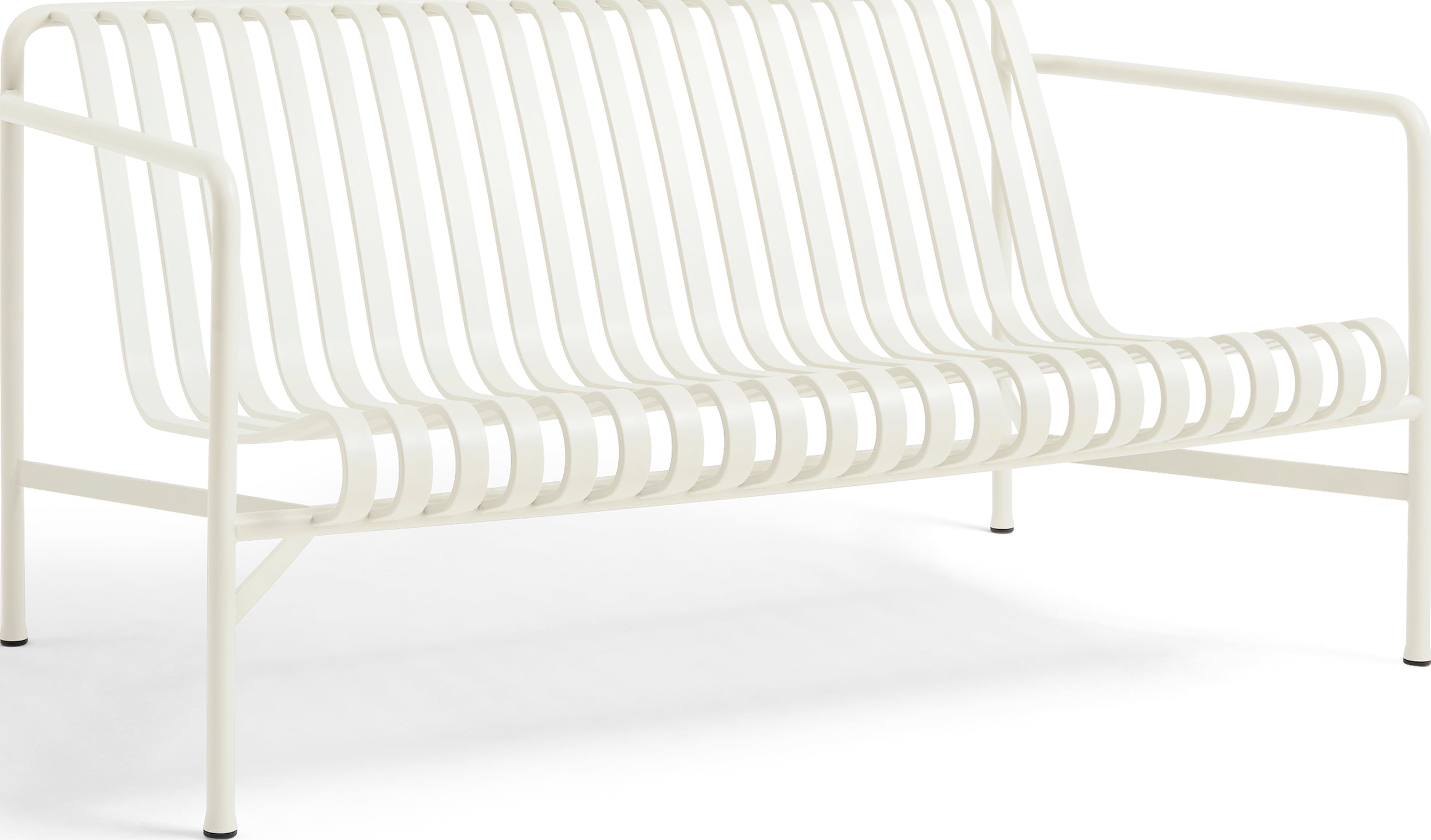 Sofa ogrodowa Palissade 139 cm biała