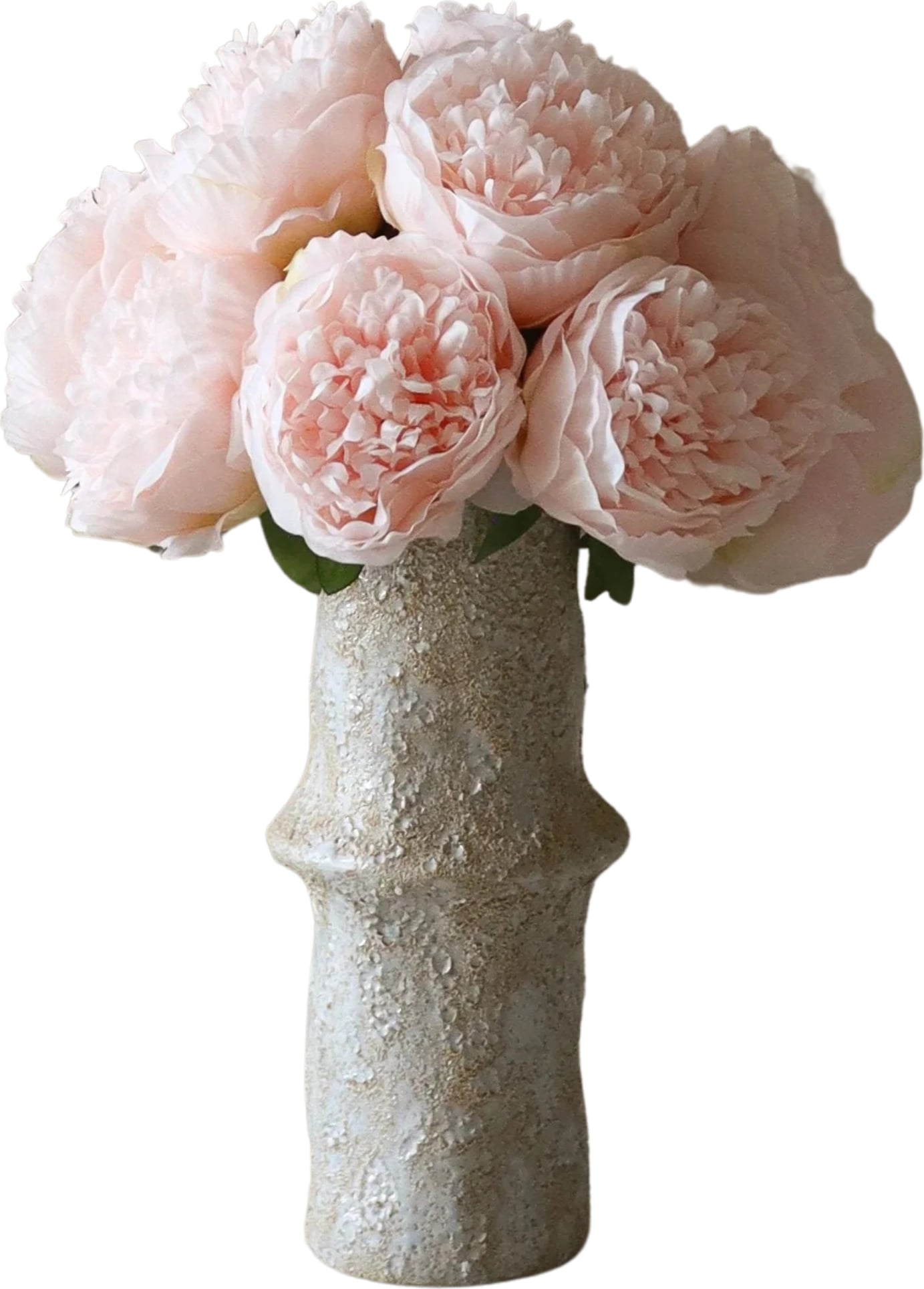 Kwiaty sztuczne bukiet Botane piwonie 33 cm jasnoróżowe
