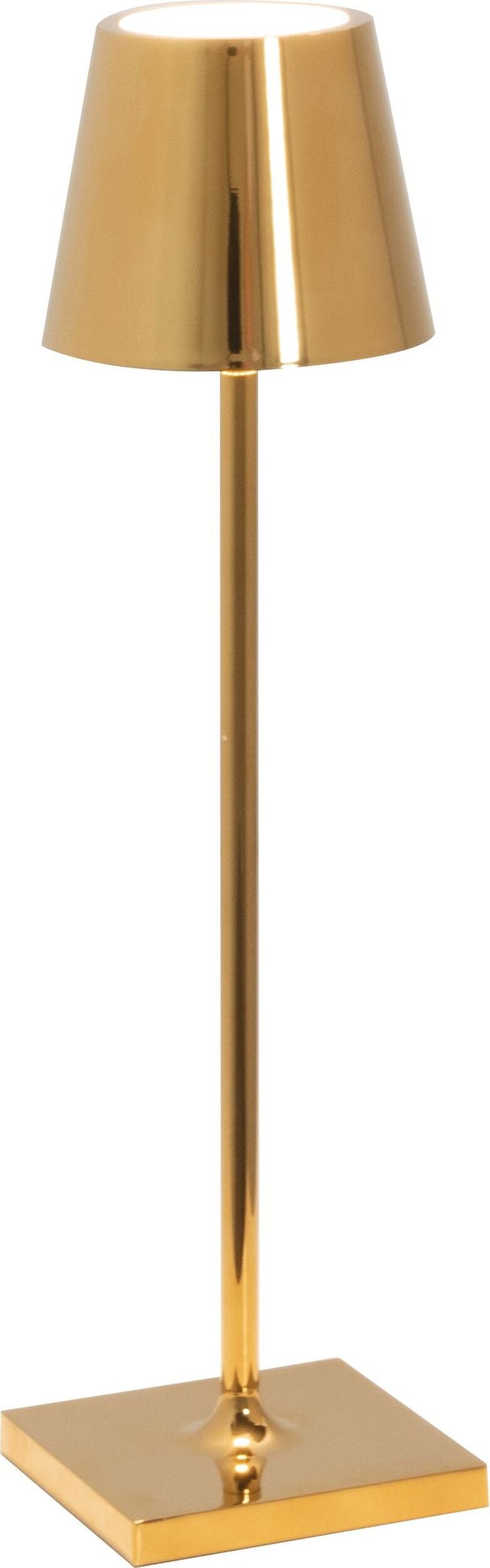 Lampa stołowa Poldina Micro 27 5 cm metaliczna złota