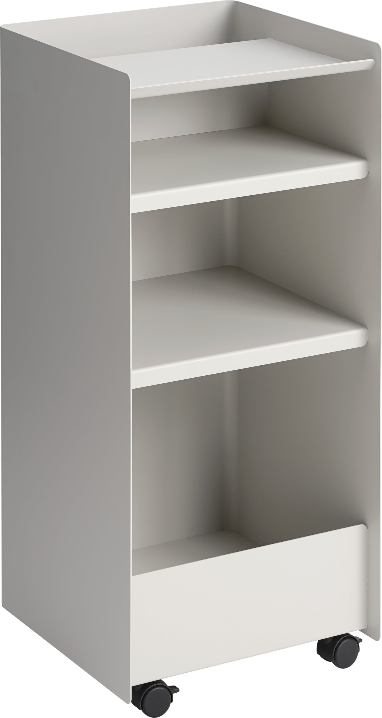 Szafka pomocnicza na kółkach Folded 84 cm jasnoszara