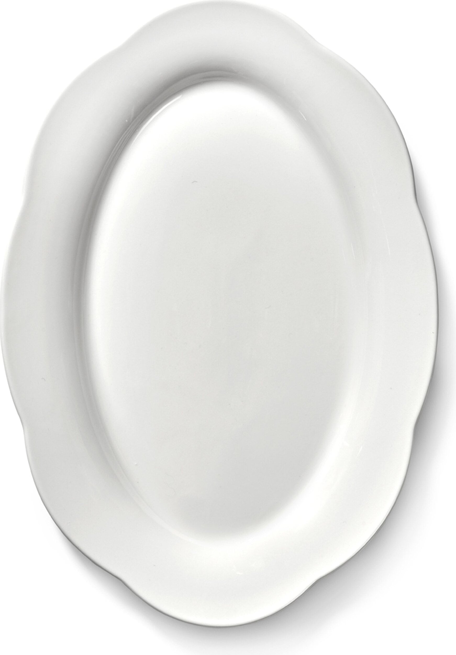 Półmiski owalne Silhouette wysokie 30 cm biały 2 szt.