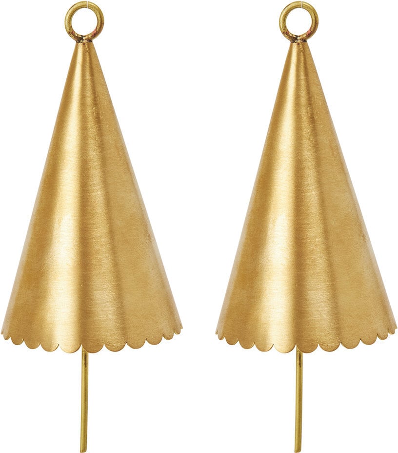 Ozdoby choinkowe Cone Bell mosiądz 2 szt.