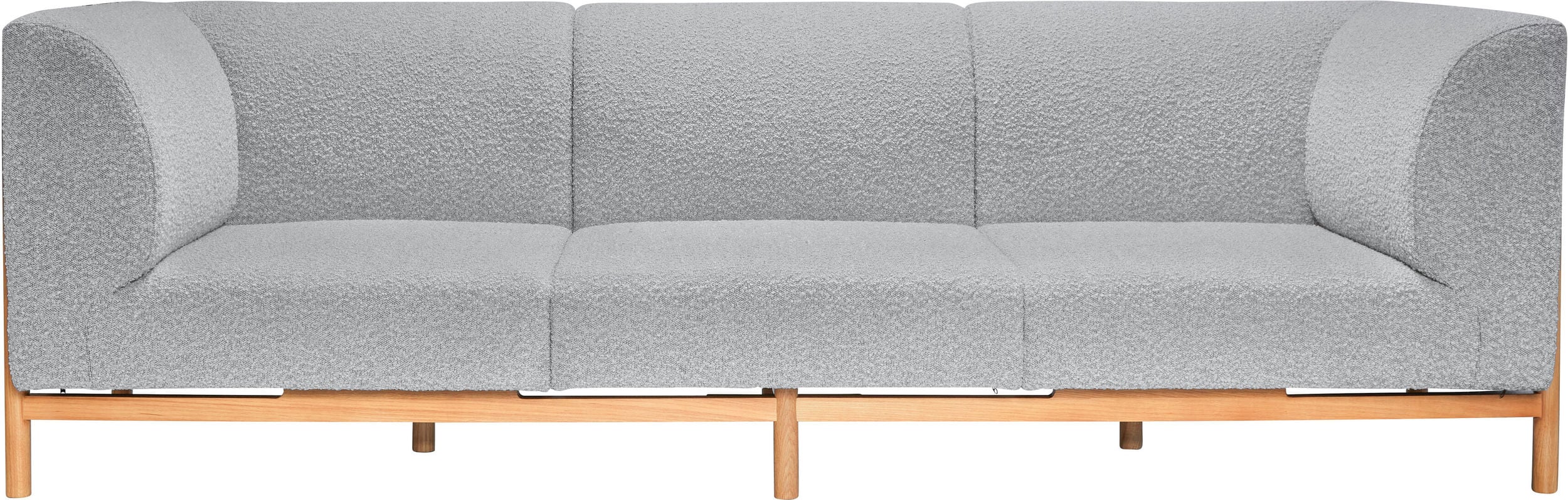 Sofa trzyosobowa Moment 257 cm szara