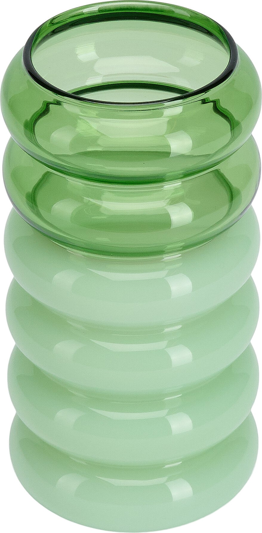 Wazon lub świecznik Bubble zielony 2w1