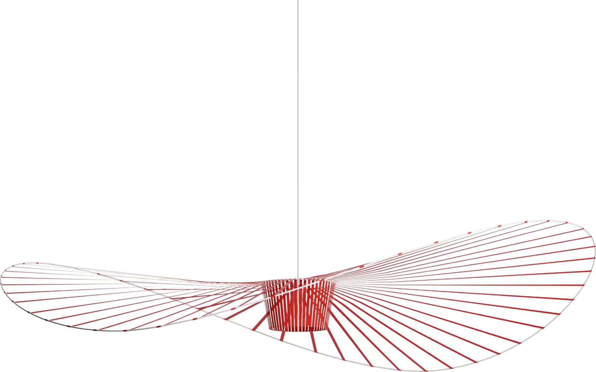 Lampa wisząca Vertigo 200 cm czerwona kabel 10m