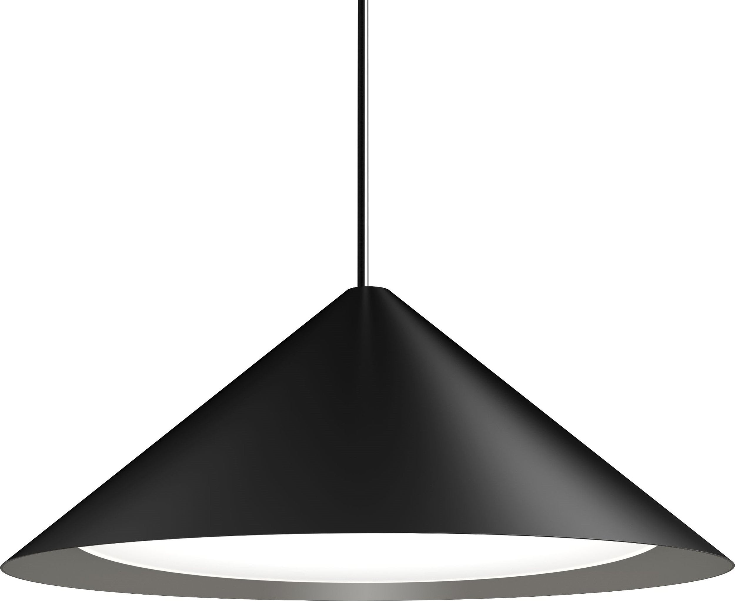 Lampa wisząca Keglen LED 3000K 65 cm czarna sterowanie oświetleniem Dali