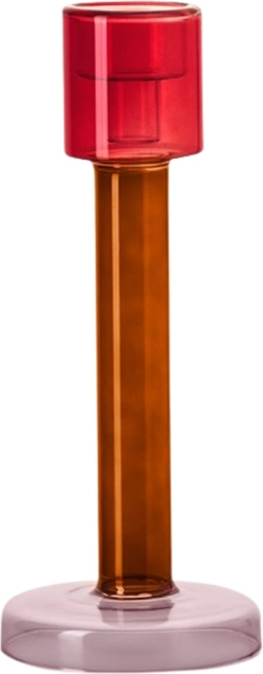 Świecznik Bole 29 cm czerwony