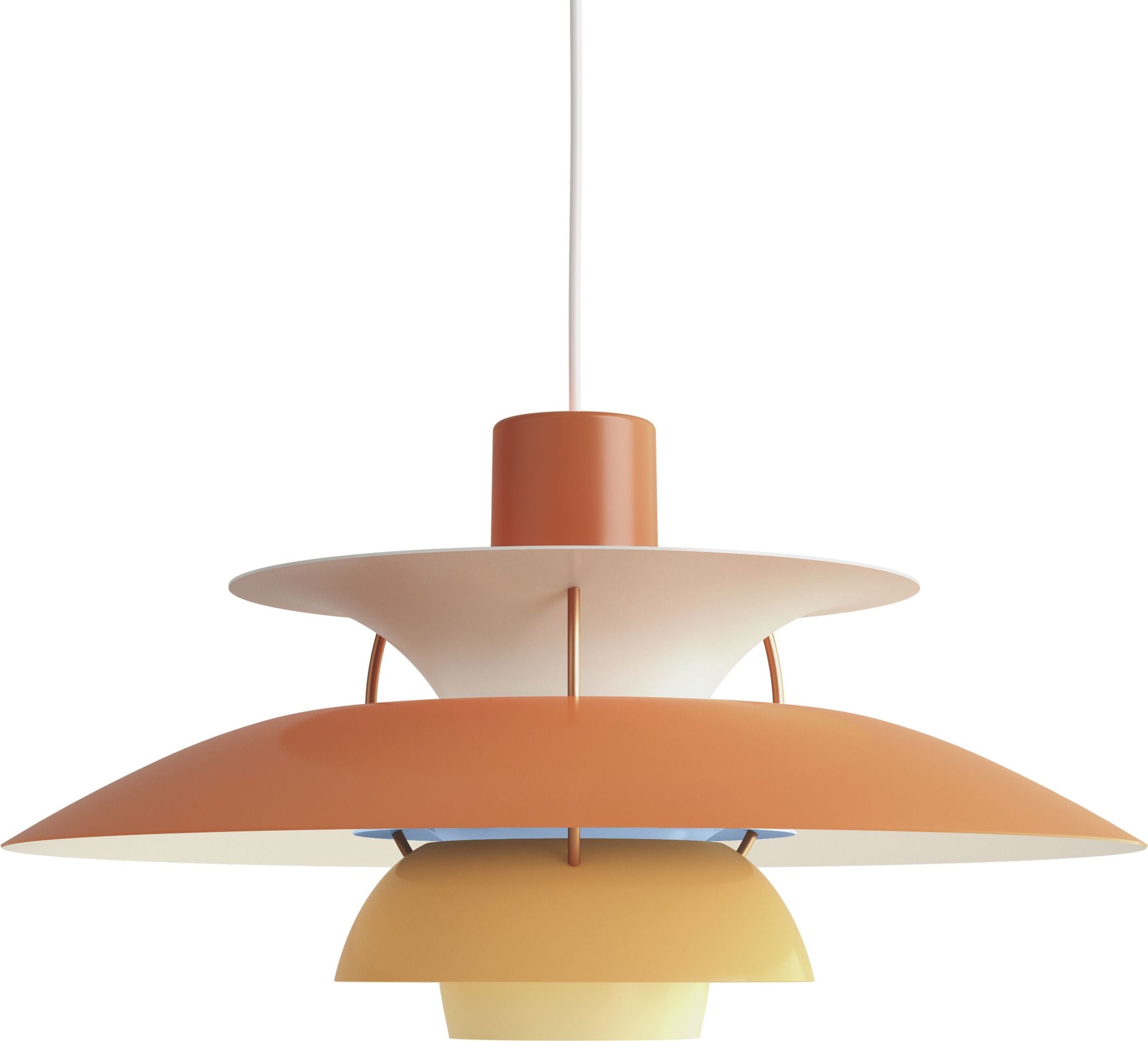 Lampa wisząca PH 50 cm odcienie pomarańczu