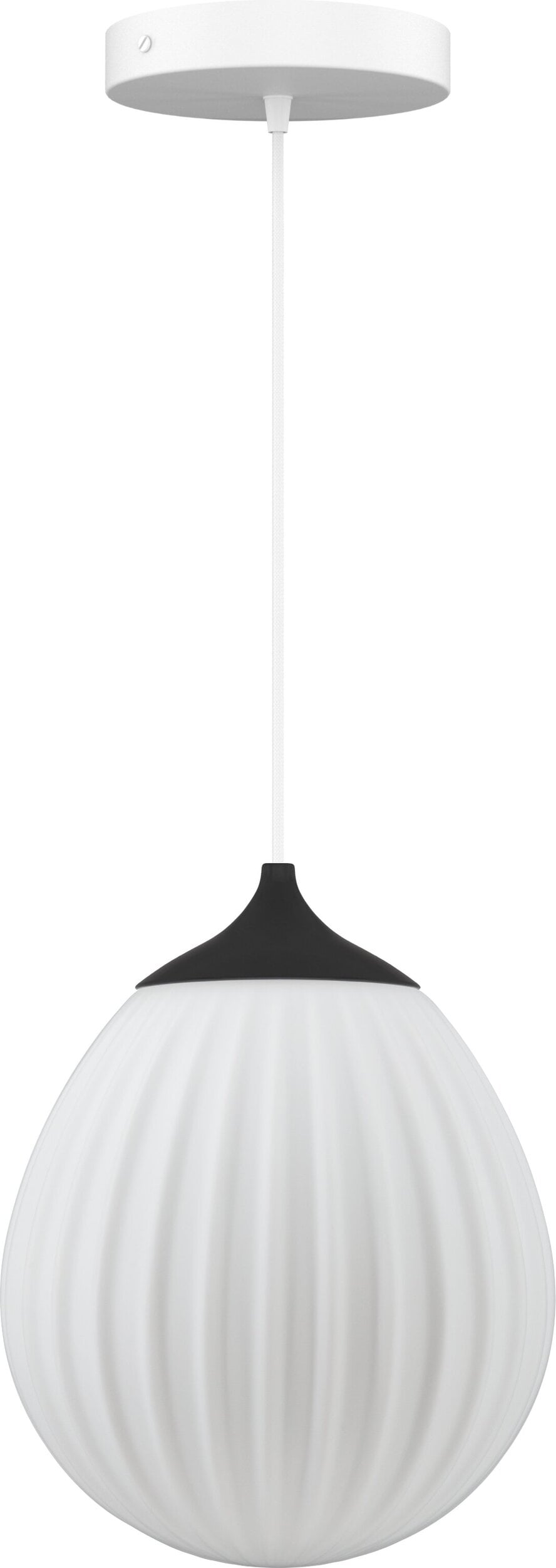 Lampa wisząca Around The World mini czarno-biała