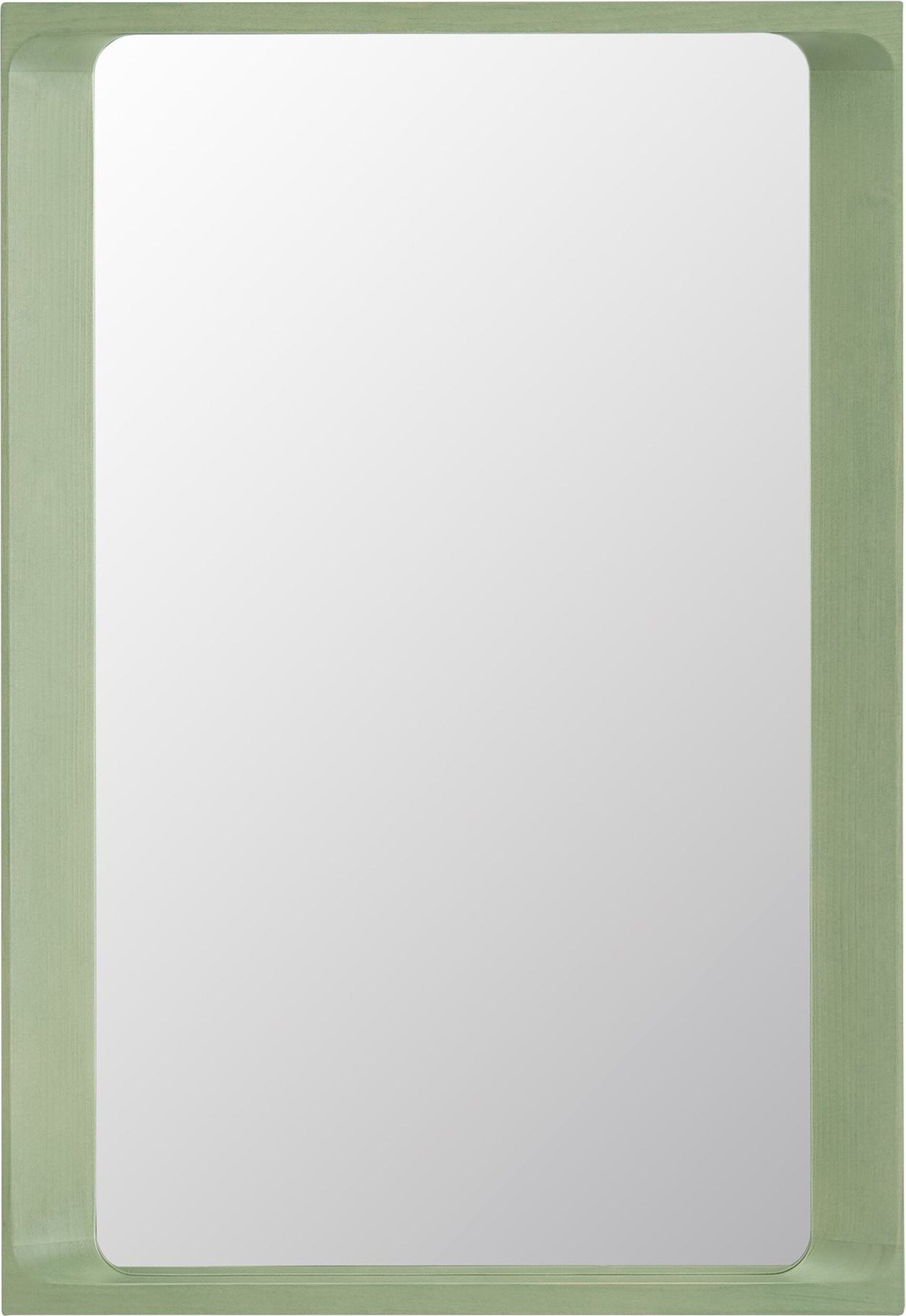 Lustro ścienne Arced 80 cm jasnozielone