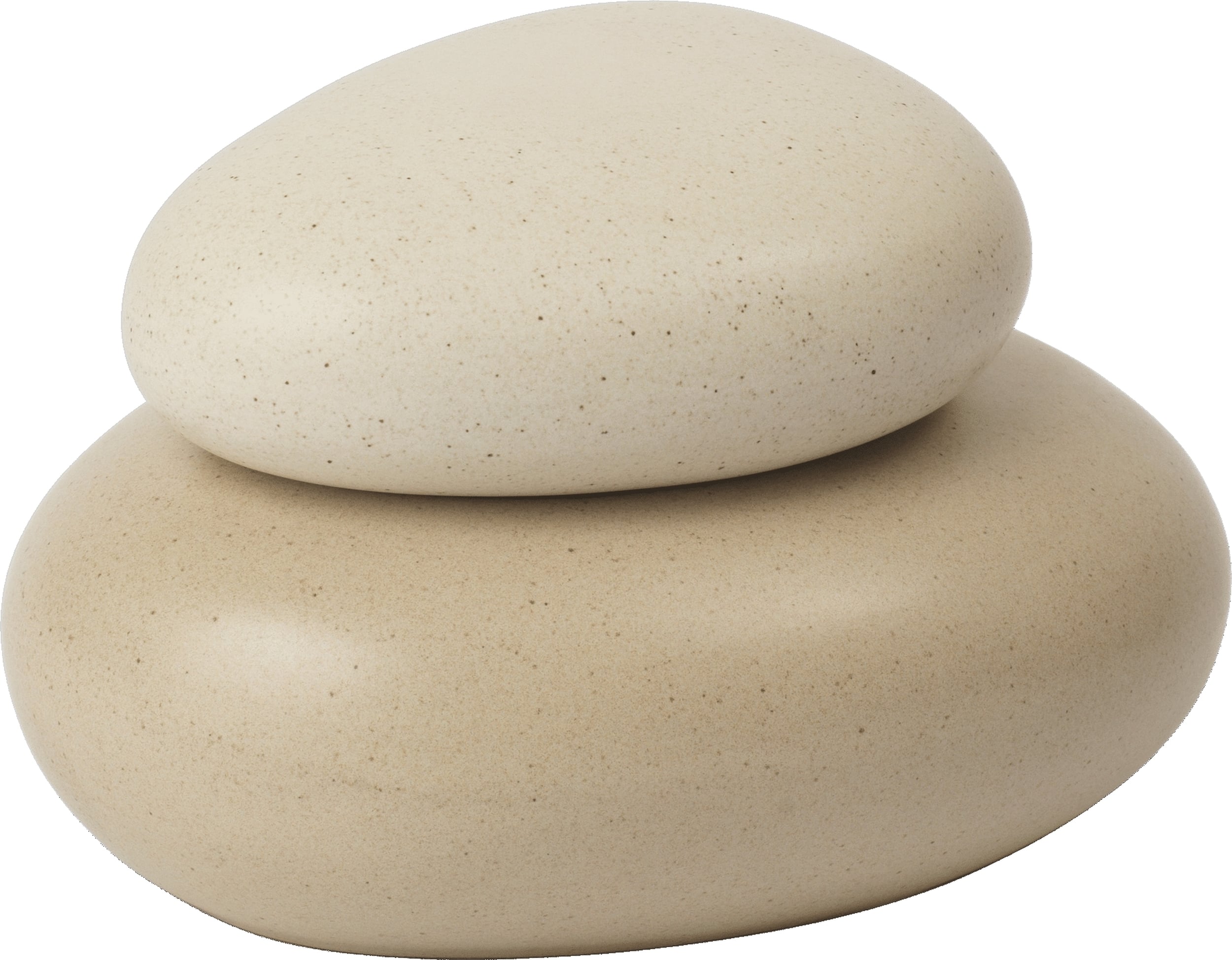Pojemnik dekoracyjny Pebble 9 5 cm piaskowy