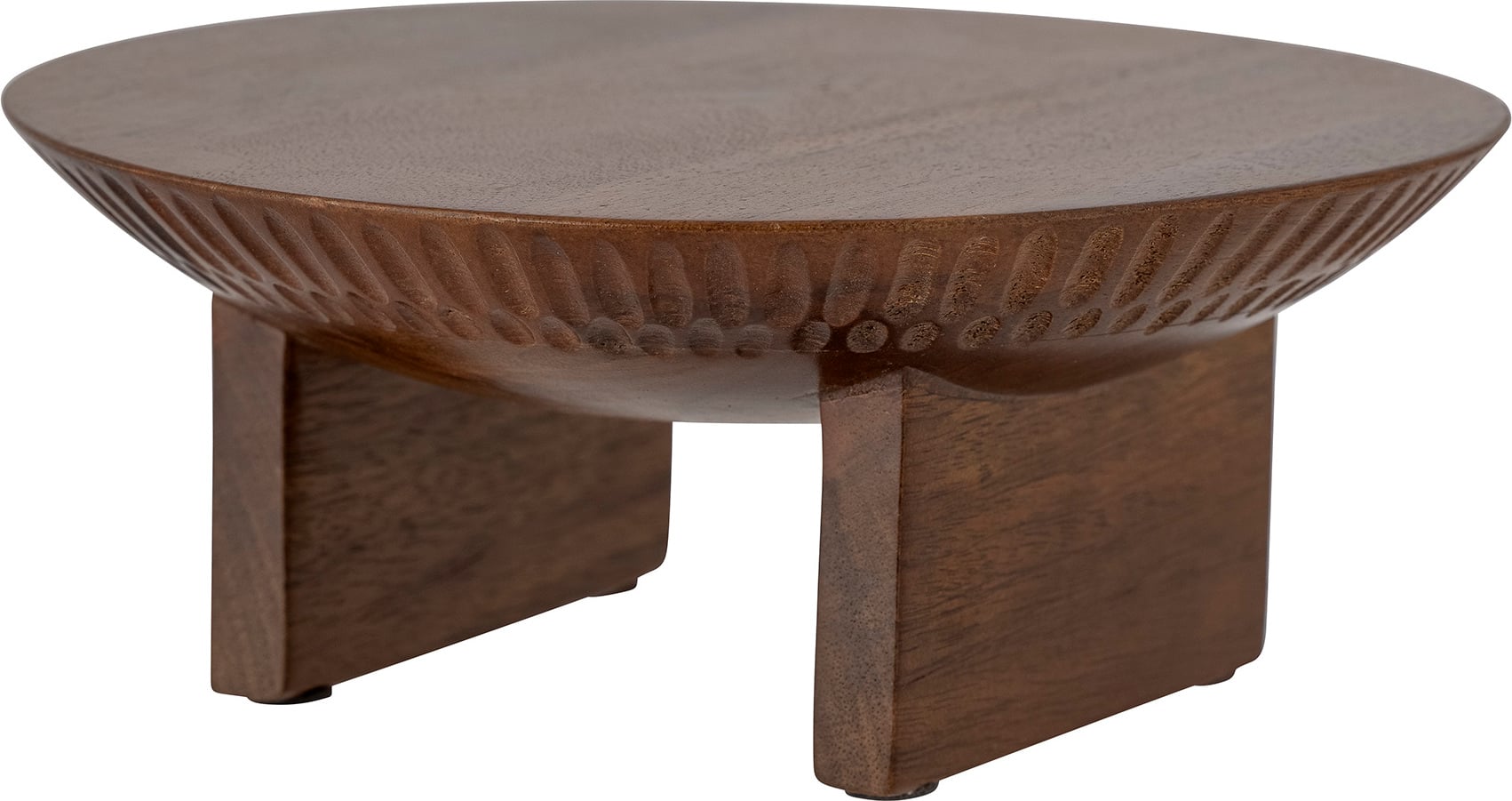 Patera na ciasto Miho 25 5 cm z drewna mango