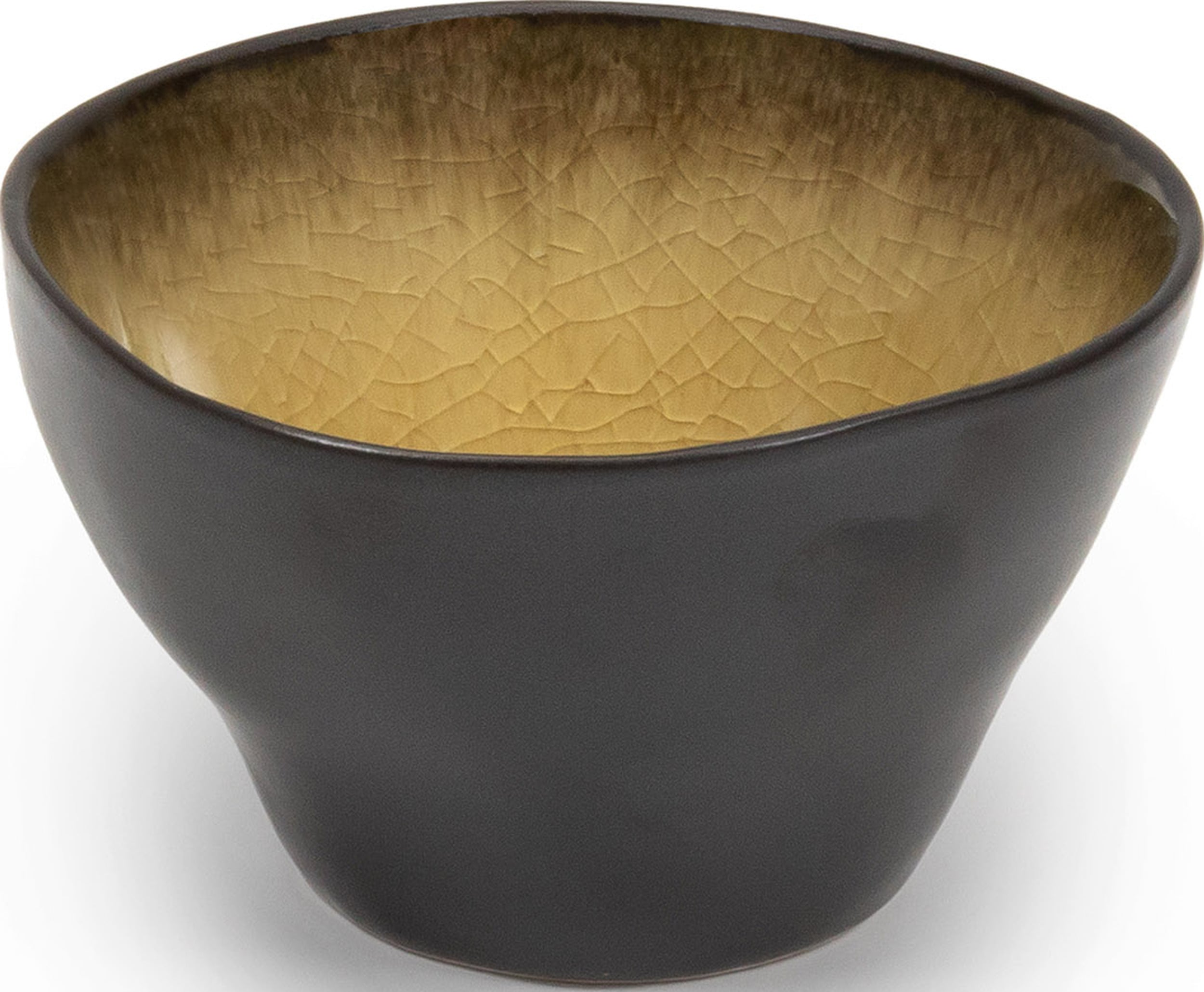 Miska Pure 7 6 cm brązowo-żółta