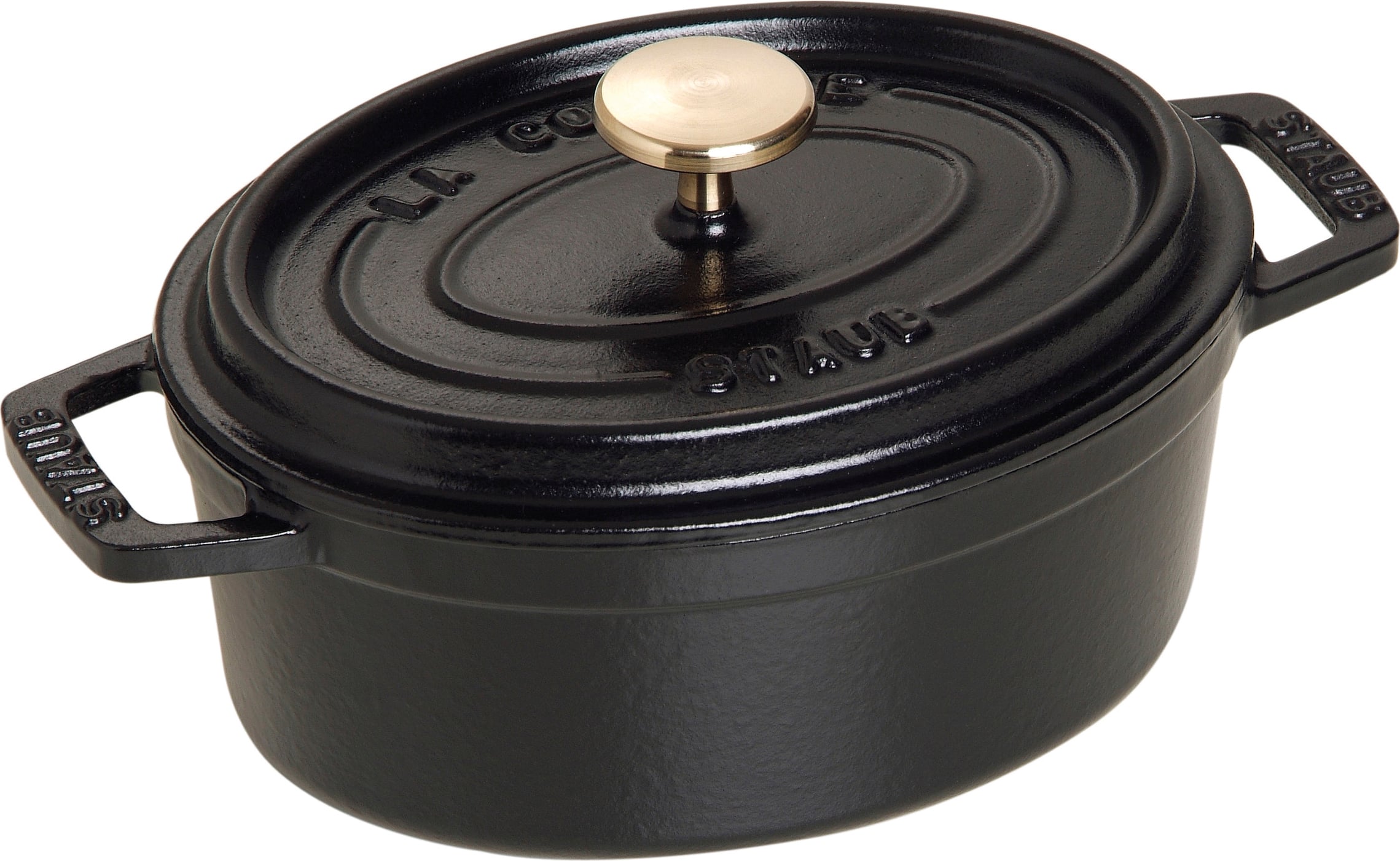 Garnek La Cocotte owalny 600 ml czarny żeliwny