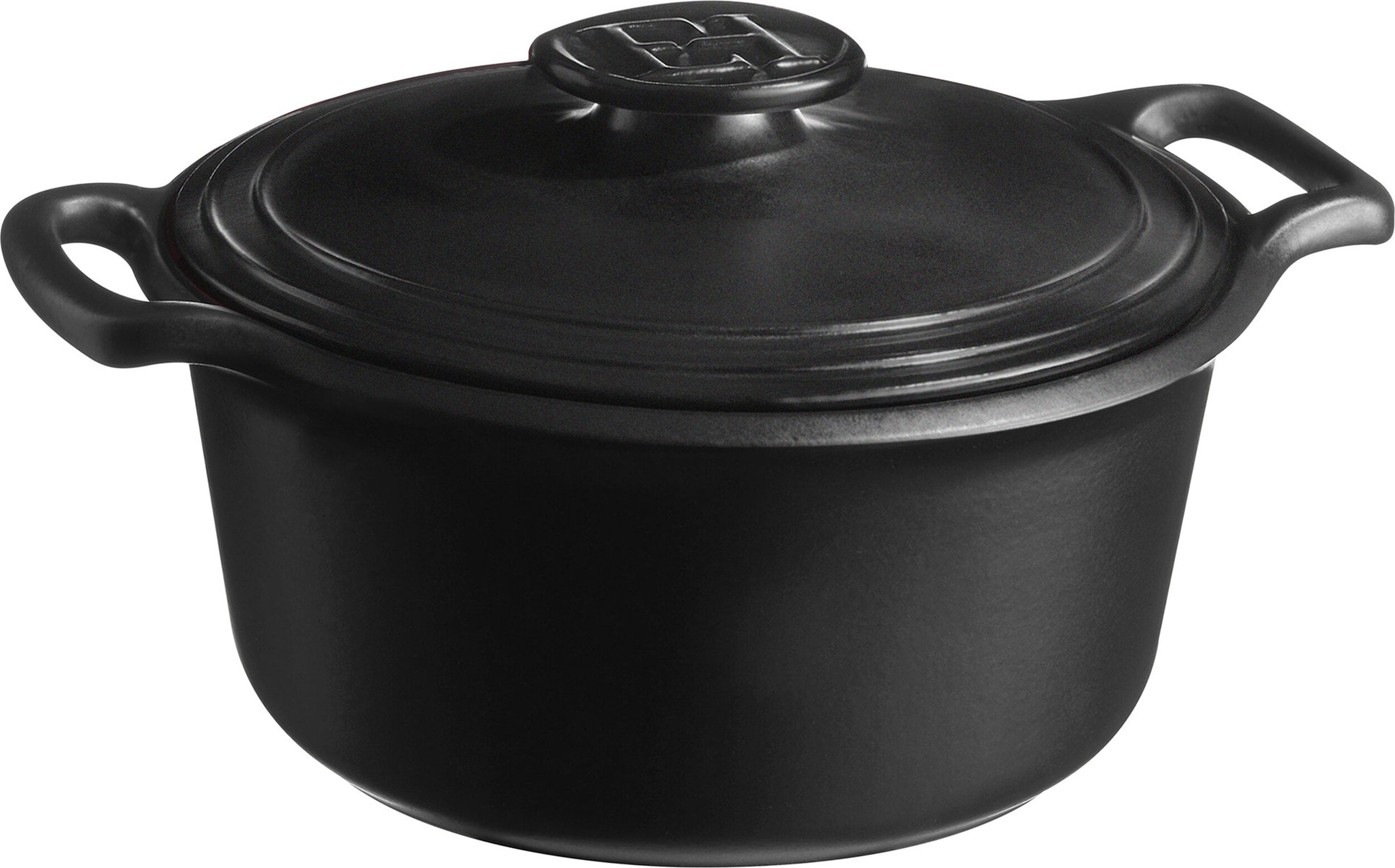 Garnek ceramiczny Sublime+ 3 l czarny z czarną pokrywą