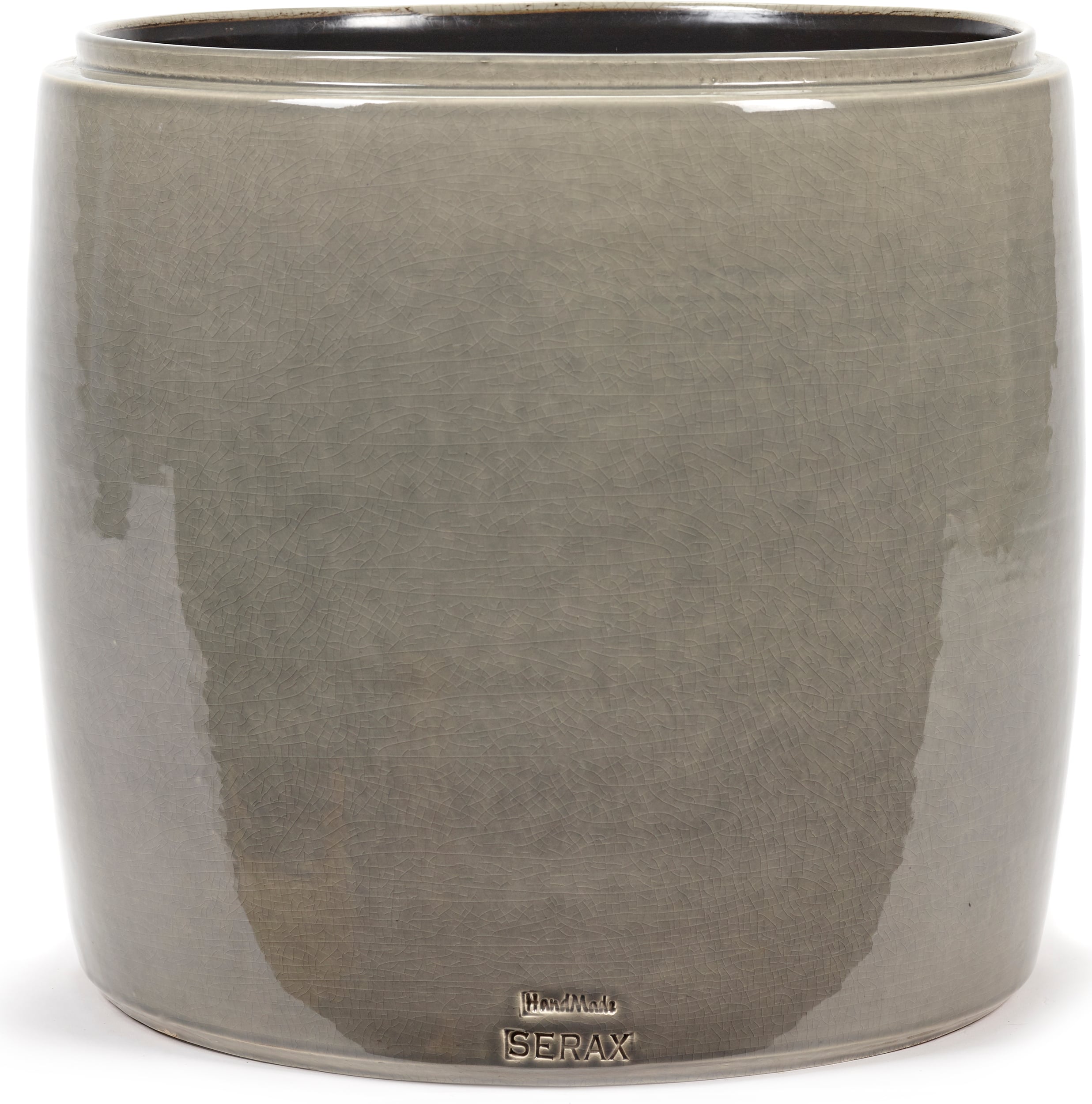 Osłonka na doniczkę Glazed Shades 34 cm szara