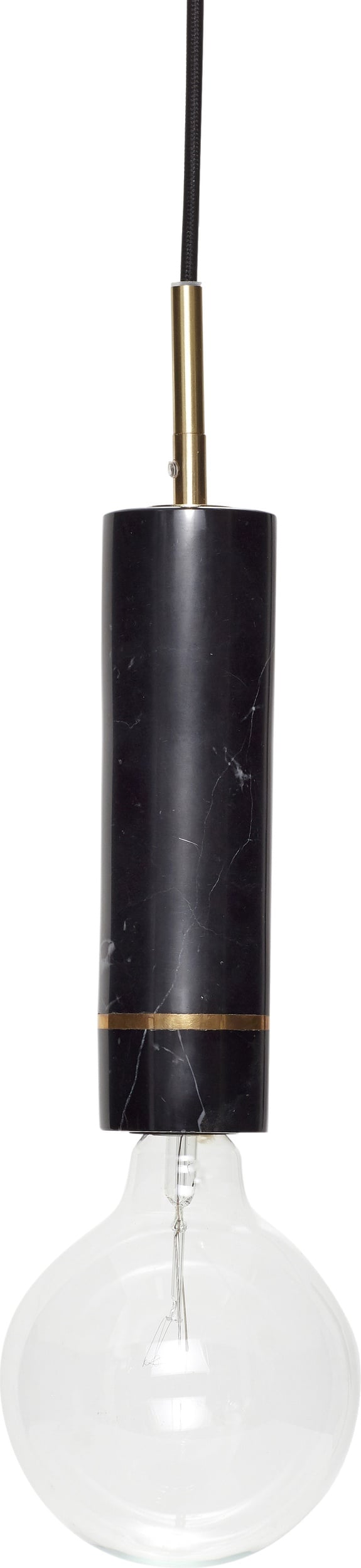 Lampa sufitowa Hübsch czarna marmurowa