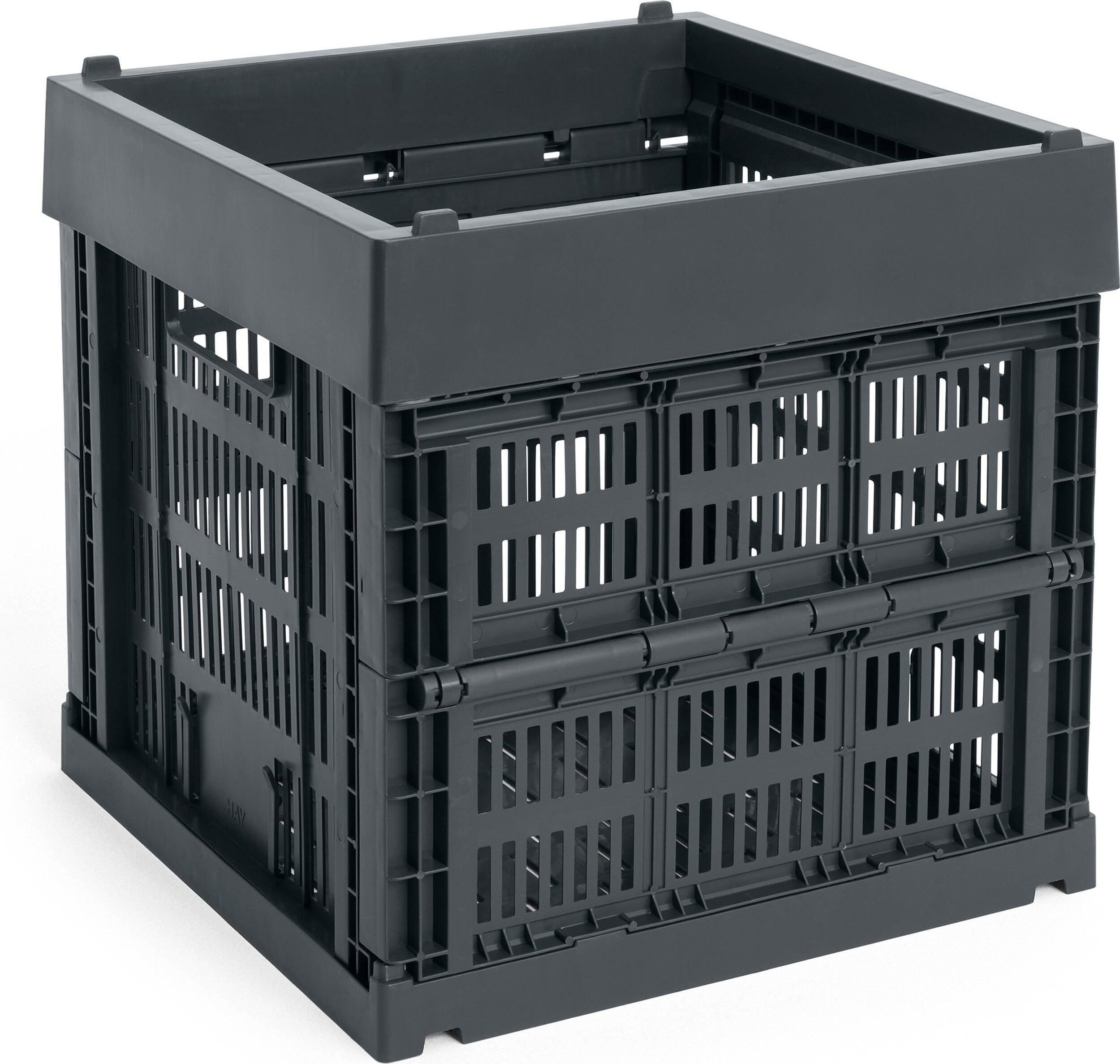 Kosz do przechowywania Hay Colour Crate Cube w kolorze węgla