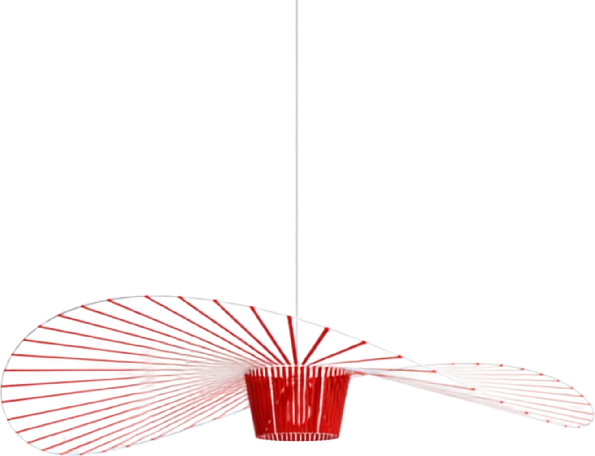 Lampa wisząca Vertigo 140 cm czerwona