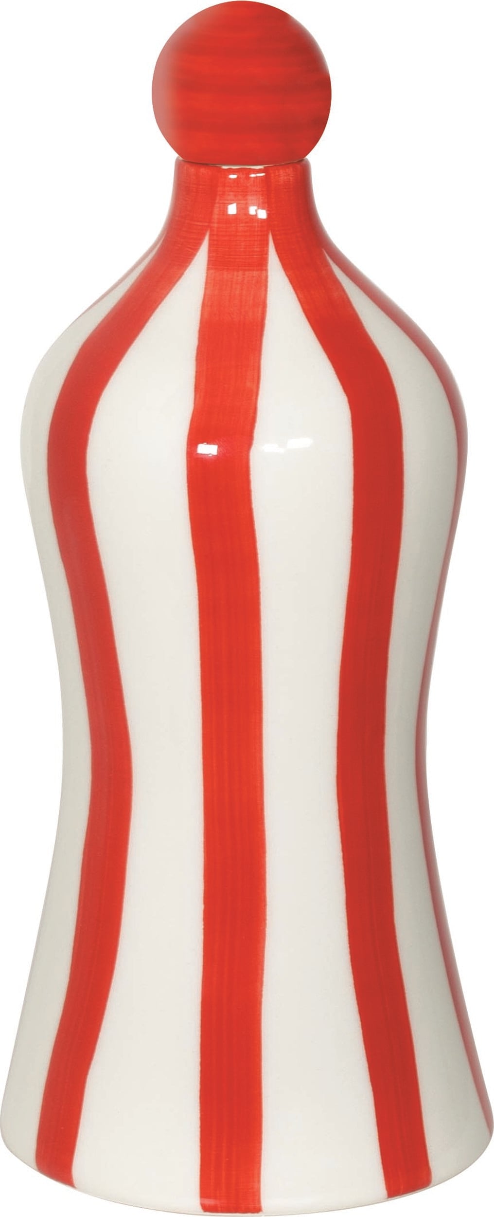 Butelka lub podstawa do lamp Poldina Stopper Lido Righe czerwona