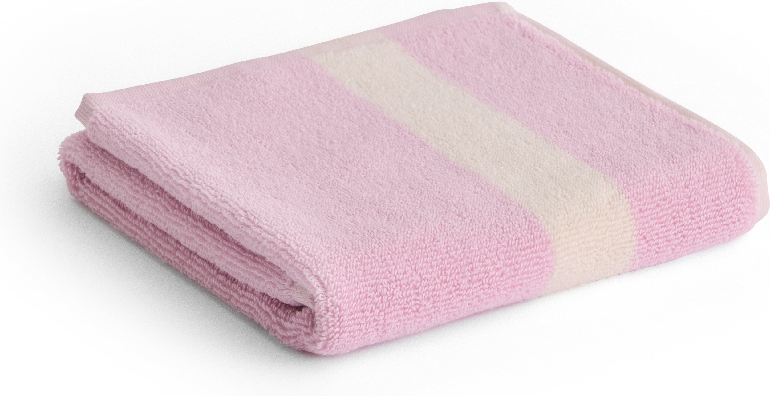 Ręcznik do rąk Stripe w pasy 40 x 60 cm różowy