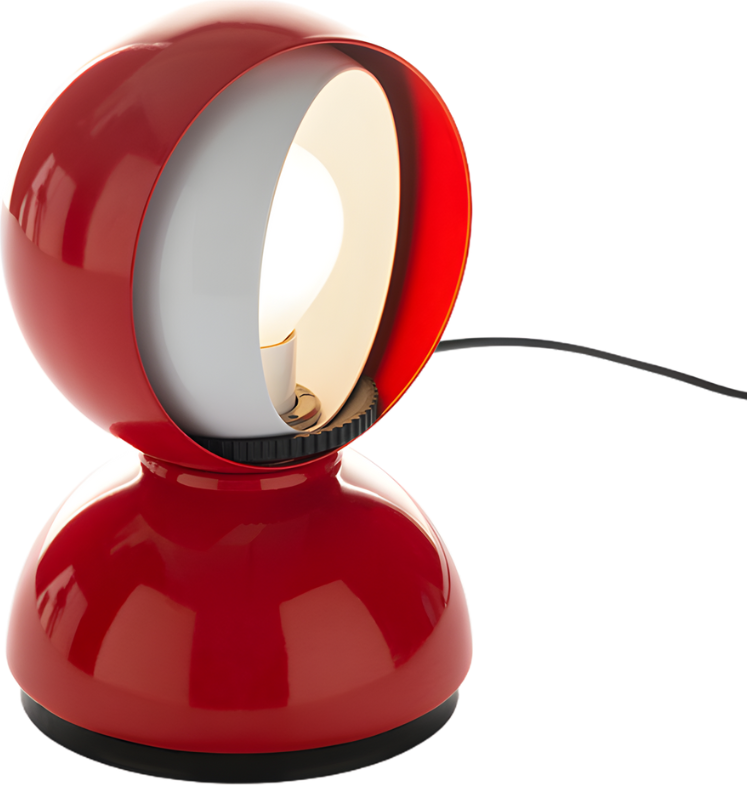 Lampa stołowa i ścienna Eclisse 18 cm czerwona