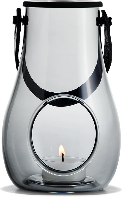 Latarnia Design With Light szara 16 cm