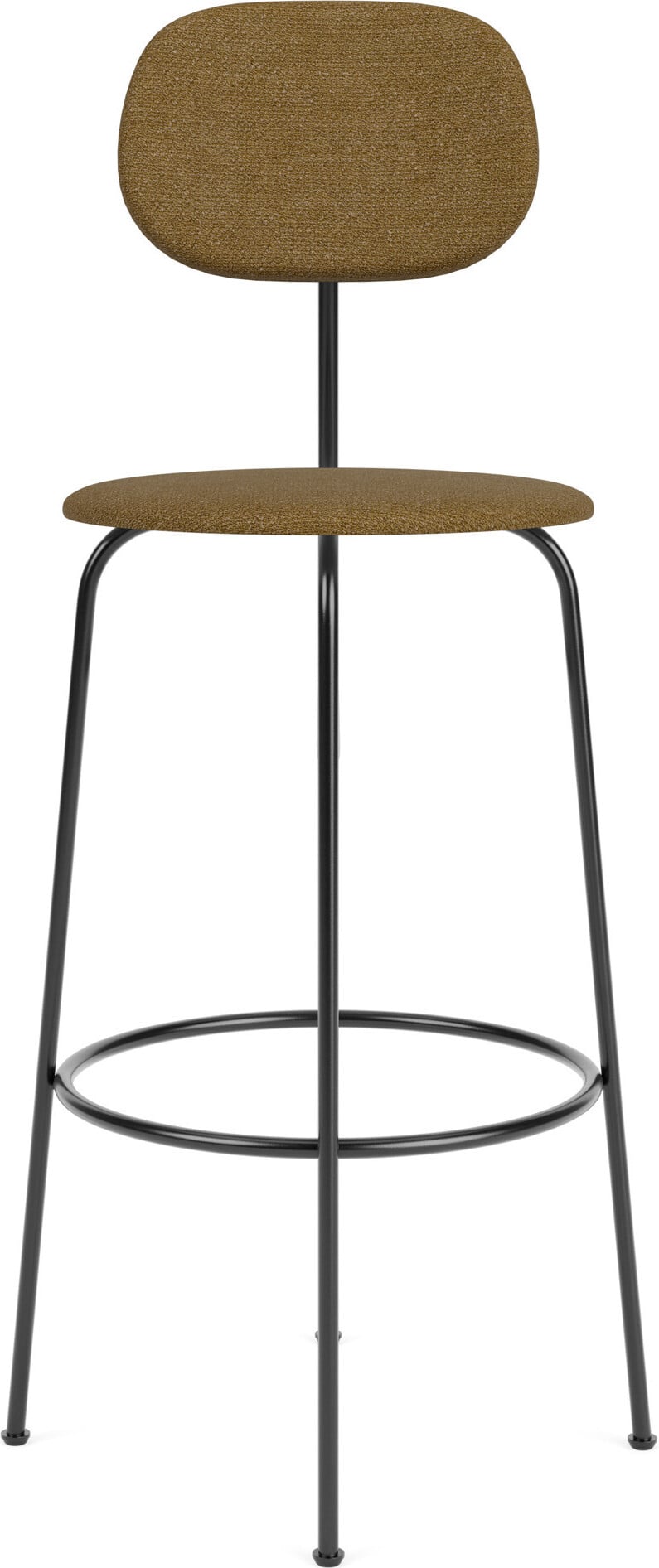 Krzesło barowe Afteroom Plus Bouclé 107 5 cm brązowe tapicerowane