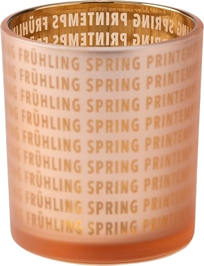 Świecznik na tealighty Spring 8 cm pomarańczowy