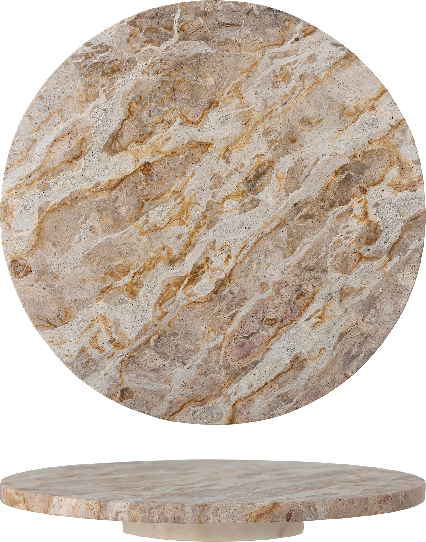 Patera Nuni 36 cm brązowa marmurowa