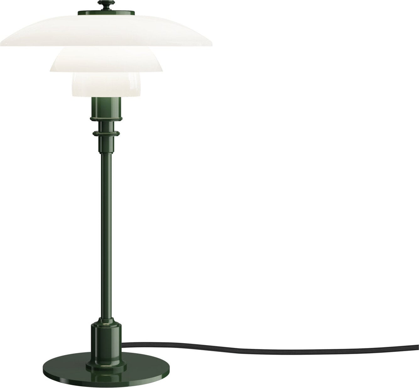 Lampa stołowa PH 2-1 35 5 cm zielona z lakierowaną podstawą