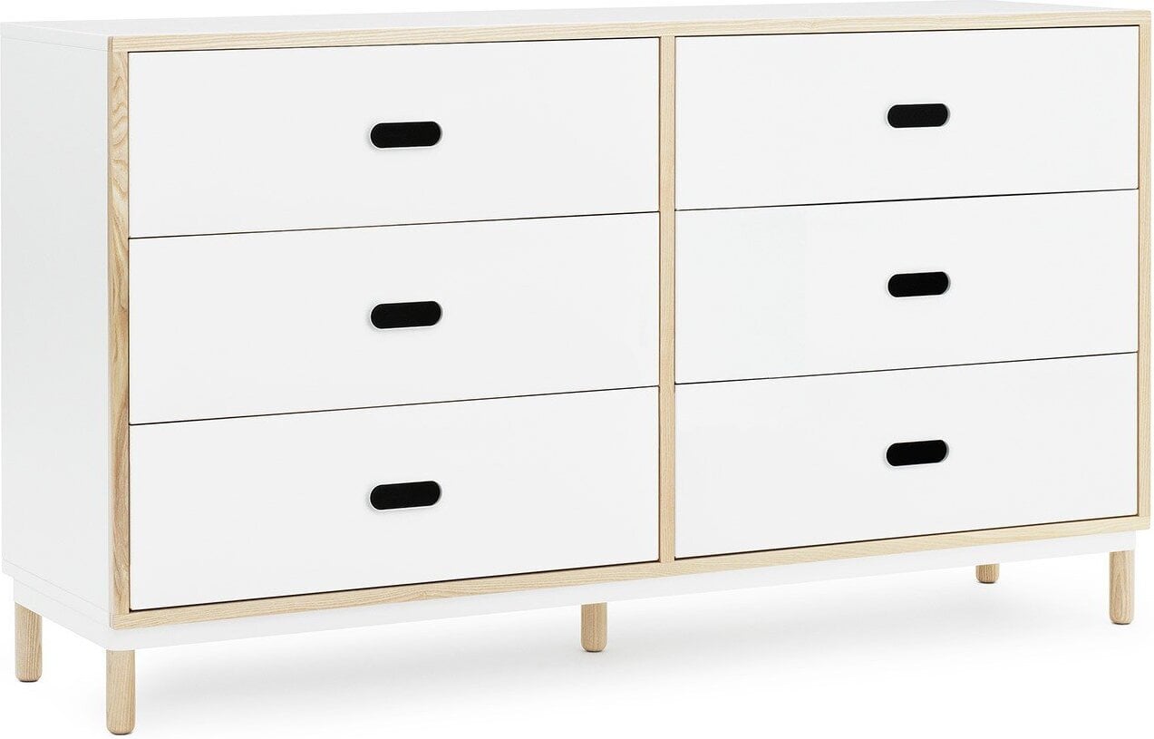Komoda Kabino z 6 szufladami biała