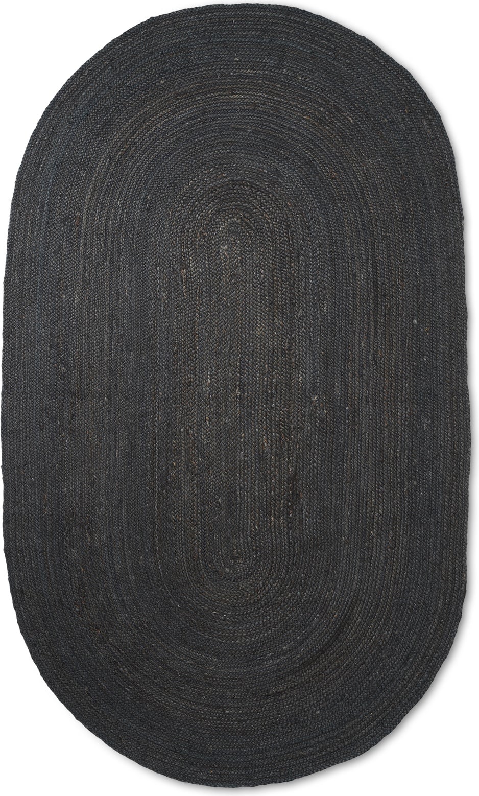 Dywan Eternal owalny 340 cm czarny jutowy
