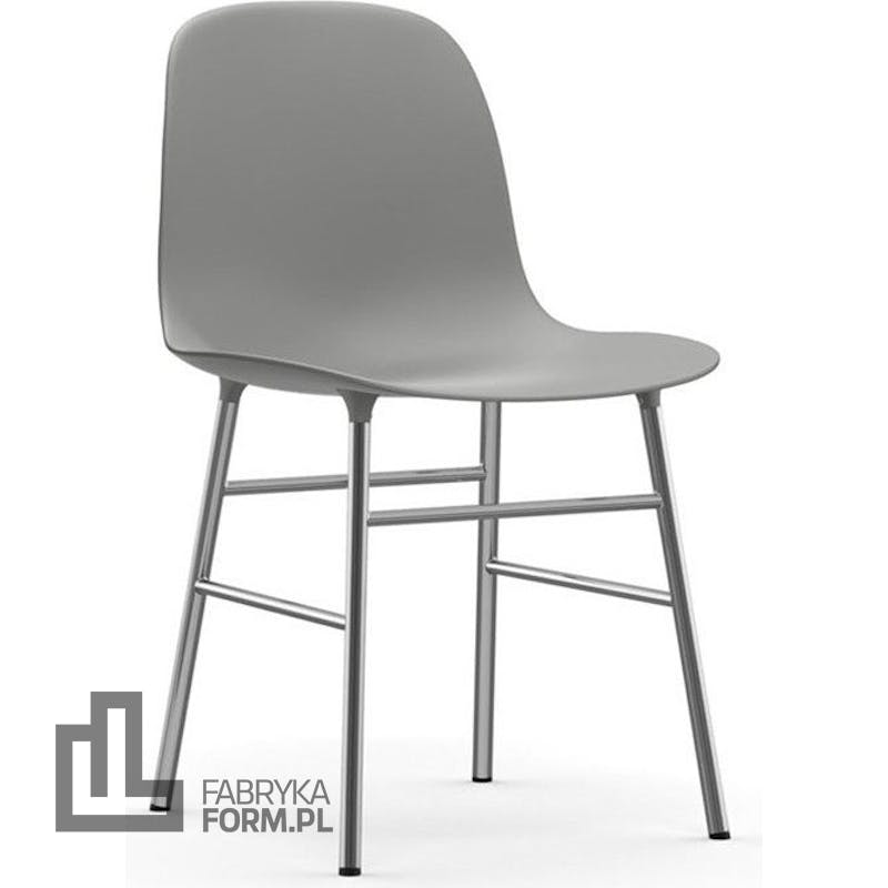 Krzesło Form chromowane nogi szare